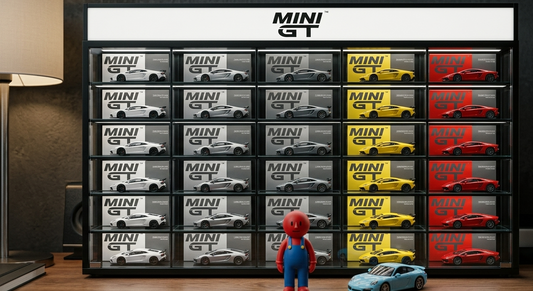 MiniGT - LED Lit 1/64 Diecast Display Case – Acrylic Desktop/Wall Cabinet