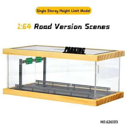 MoreArt - 1/64 Scale Diecast Diorama Display Case: Wood & Acrylic
