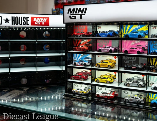 Kaido House - LED Lit 1/64 Diecast Display Case – Acrylic Desktop/Wall Cabinet
