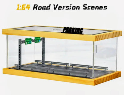 MoreArt - 1/64 Scale Diecast Diorama Display Case: Wood & Acrylic