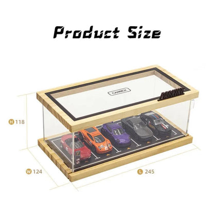 MoreArt - 1/64 Scale Diecast Diorama Display Case: Wood & Acrylic