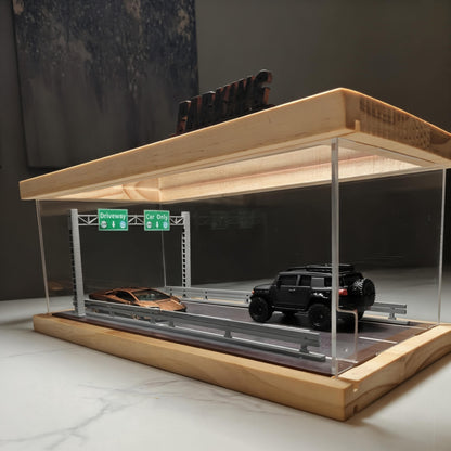 MoreArt - 1/64 Scale Diecast Diorama Display Case: Wood & Acrylic